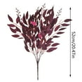 thumbnail image 1 of Artificial White Myrtle Leaf Spray for Window Display Outdoor Home Decor, 1 of 4