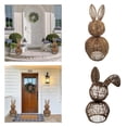 thumbnail image 1 of Artificial Wicker Easter Bunny Decor for Table Centerpieces, Large Rattan Easter Bunny Decorations, Easter Natural Bunny Decor for Spring Farmhouse Home Tabletop Decoration, 1 of 6