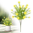 thumbnail image 1 of Artificial Wild Chrysanthemums Flowers - 12.59" Yellow Fake Wildflowers with Stems for DIY Bouquets, Home, Table, Wedding Party Decor Centerpieces & Floral Arrangements, By Preplabs, 1 of 8