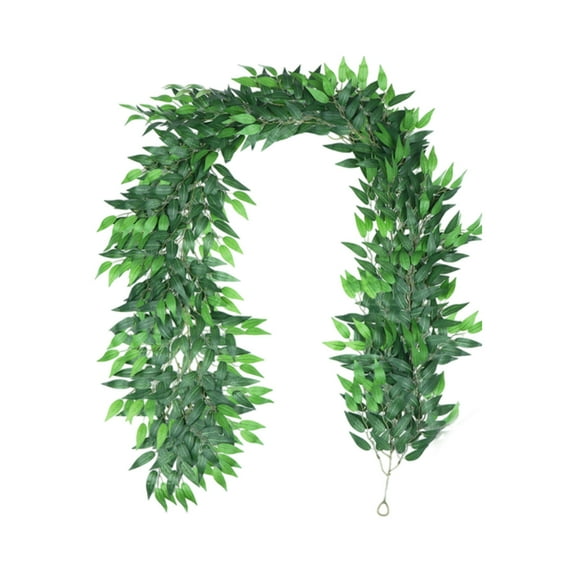 Artificial Willow Leaf Garlands, Wedding Table Backdrop Party Centerpiece Room Decor (39Inch)