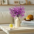 thumbnail image 1 of Artificial Wintersweet Flower Bunch - Plastic Simulation Flowers, Christmas Home Arrangement, Wedding Bouquet Centerpiece, Festive Tabletop Floral Decor, Perfect for Gifting, 5.91*18.85in, Purple, 1 of 7