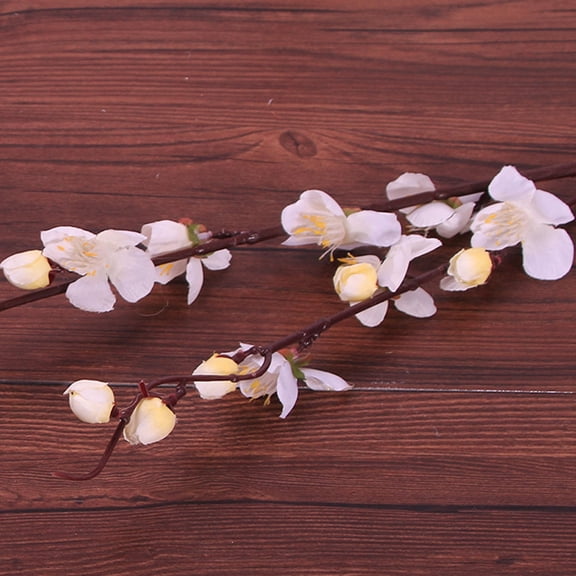 Artificial Wintersweet Flowers Silk Tree DIY Wedding Home Decor (White)