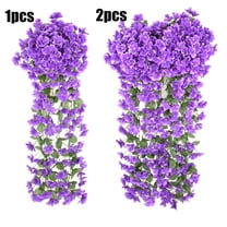Artificial Wisteria Fake Flowers Vine For Hanging Basket Wedding Outdoor Decor
