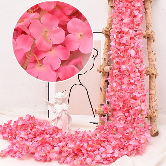 Artificial Wisteria Garland, 5.9Ft Hanging Flower Vine for Wedding Arch, Home, Garden & Outdoor Ceremony Decor (Multicolor), By Preplabs