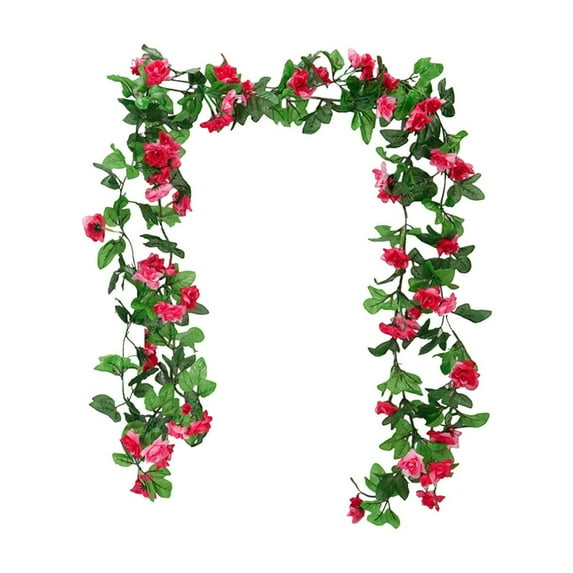 Artificial Wisteria Garland | 90-Inch Long Fake Flower Vine with 32 Flower Strings | Plastic Decorative Flowers for Wedding Party Home Decor