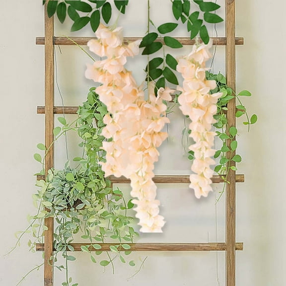 Artificial Wisteria Hanging Flowers - 37.79 Inch Wisteria Vine Garland for Wedding Arch, Party Decor - Silk Flower String for Ceiling, Wall, Backdrop - Boho & Romantic Home Decoration