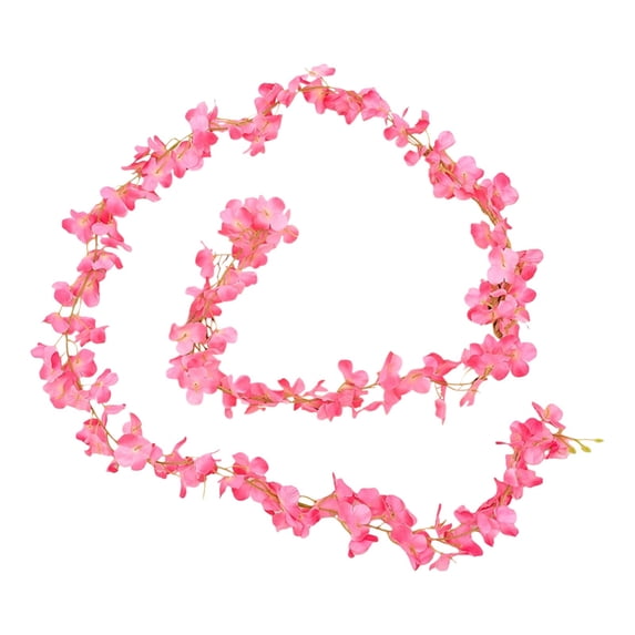 Artificial Wisteria & Hydrangea Garland Flower Vine Decoration Realistic / Blossoms for Wedding Home Garden Indoor Outdoor Hanging Decor, 1X Artificial Wisteria Flower Decorative Vines