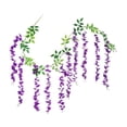 thumbnail image 1 of Artificial Wisteria Vines Garland For Ceiling Decor, Flexible Plastic Flower Vines With Multiple Strings, Ideal For Wedding, Party, Home Decor, DIY Bouquets And Lighting, 1 of 6
