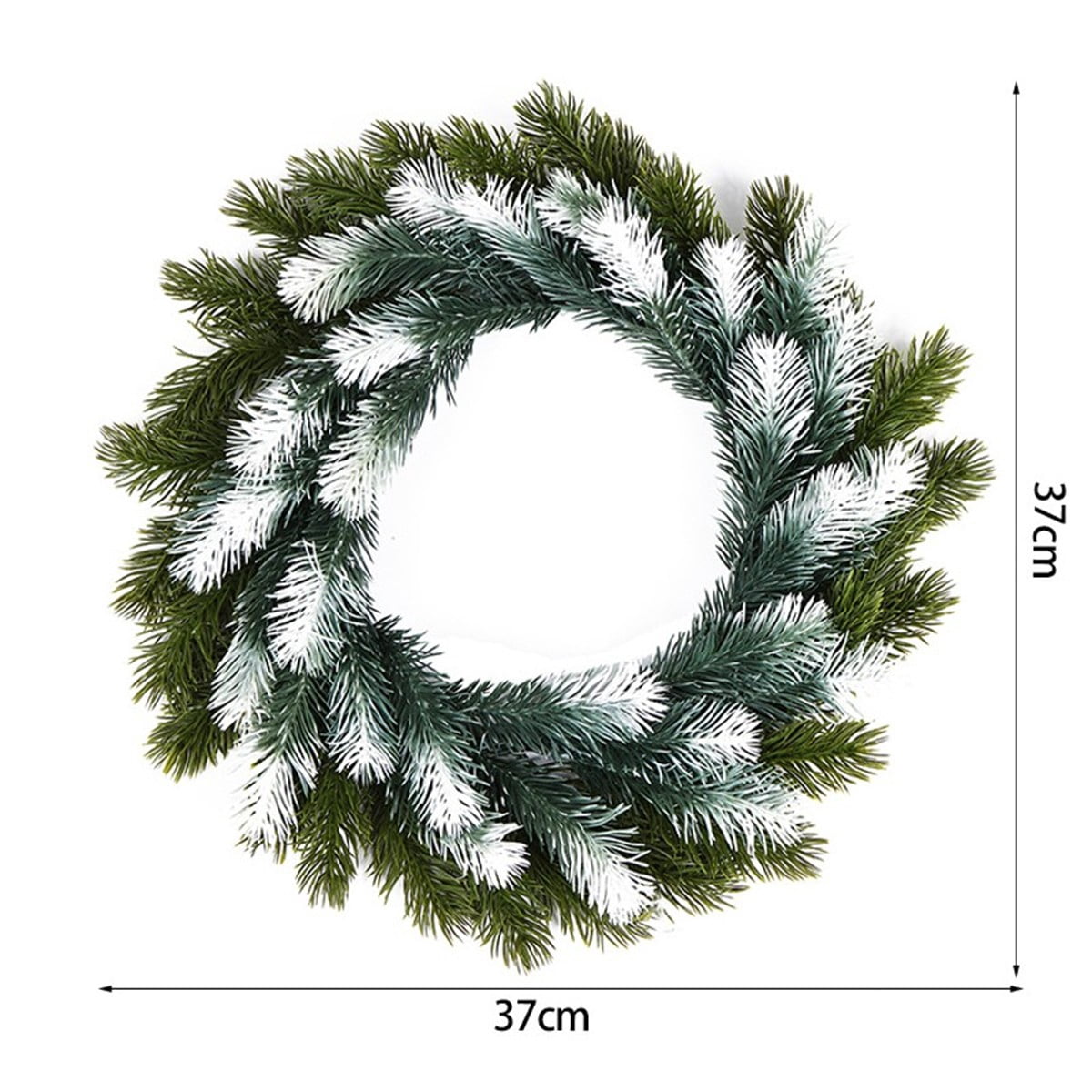 Artificial Wreath Round Green Artificial Wreath Christmas Garland For ...