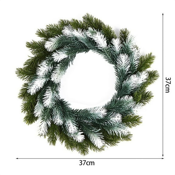 Artificial Wreath Round Green Artificial Wreath Christmas Garland For Front Door Walls And Windows Outside Christmas Tree Decor