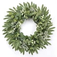 thumbnail image 1 of Scidweet Artificial Wreaths for Front Door, 20" Fake Eucalyptus Faux Spring Wreaths Farmhouse Window Wall Door Wedding Indoor Outdoor Spring Summer Home Decor, 1 of 7