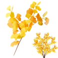 thumbnail image 1 of Artificial Yellow Branches Fall Leaf Stems For Vase Decor Wedding Centerpiece Seasonal Home Decoration, 1 of 7