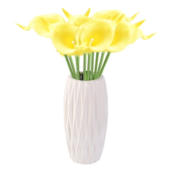 Artificial flowers,10pc Mini PU Calla Lily Flower Simulation Flower Home Decoration Photography Props