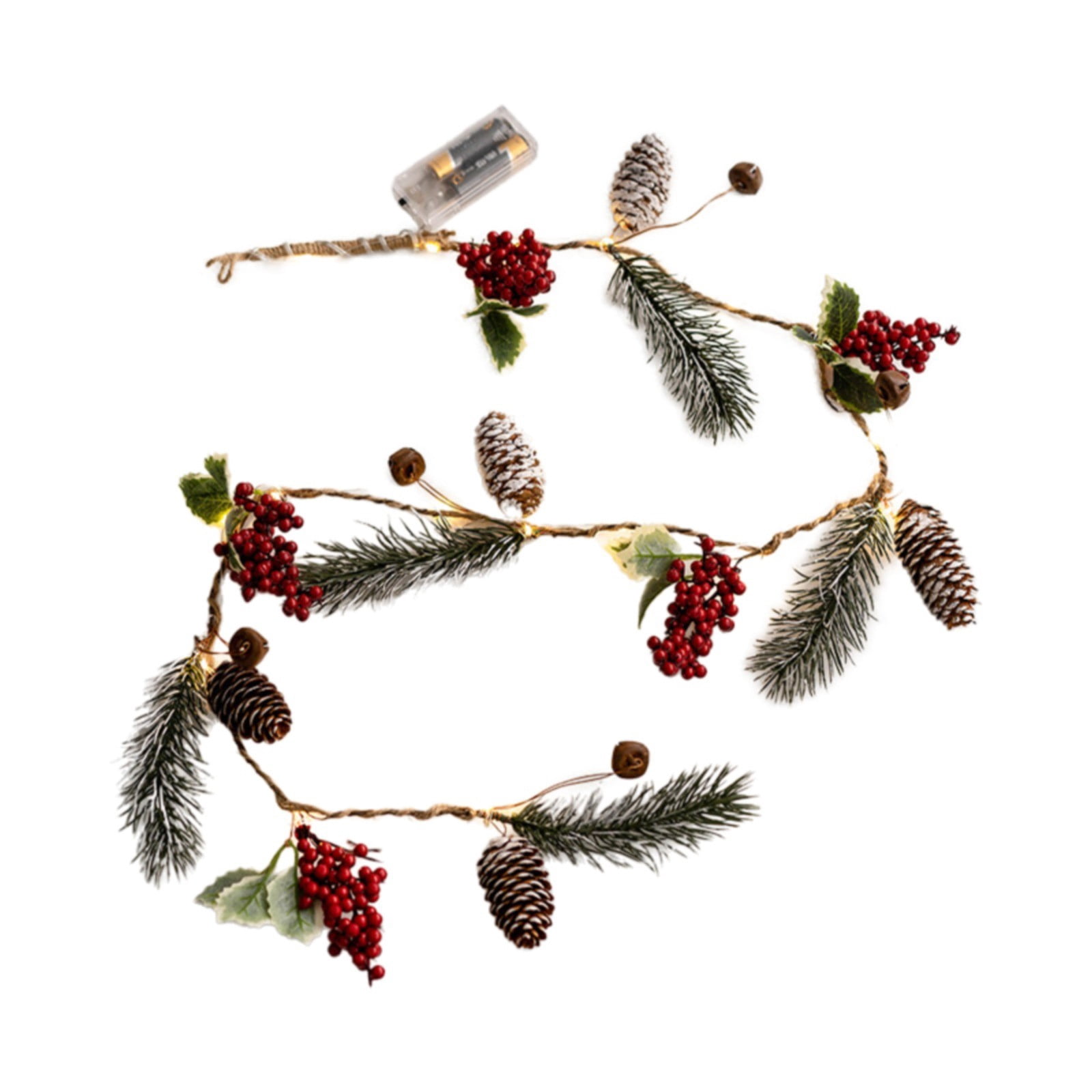 Easter Artificial Flowers 4Ft Lighted Christmas Garland Pre Lit with ...