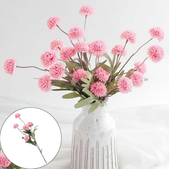 Artificial flowers,Artificial Flower Decorations Indoor Decor Decorative Outdoor Decoration Botanical Dandelion Artificial Flower Lifelike Faux Dandelion Home DIY Plant Decor
