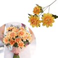 thumbnail image 1 of Artificial flowers,Artificial Mums Flowers With Stem Orange Flowers Arrangement For Home Fall Wedding Bouquet Thanksgiving Table Centerpieces Decor, 1 of 9