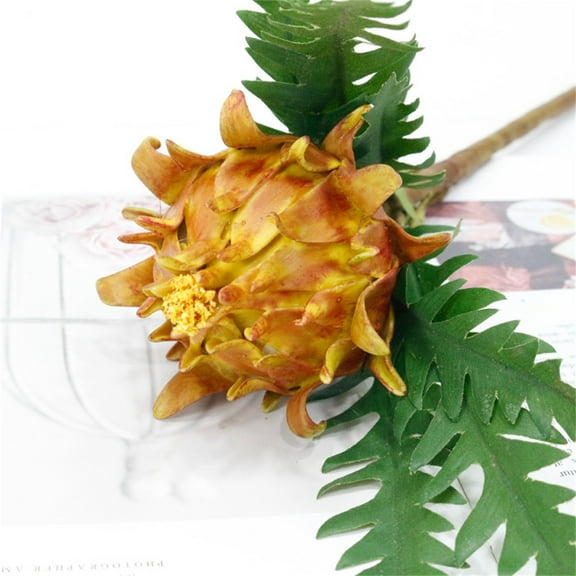 Artificial flowers,Artificial Thistle Flower Bouquet Artificial Spray Eryngiums Plants Rustic Thistle Simulation Sea Holly For Wedding Home Decoration