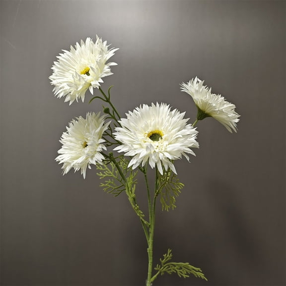 Artificial flowers,Gerbera Flowers Artificial Stems 6 Colors Realistic Faux Flower For Home Decor Indoor Tables Bathroom Vase Multi Color