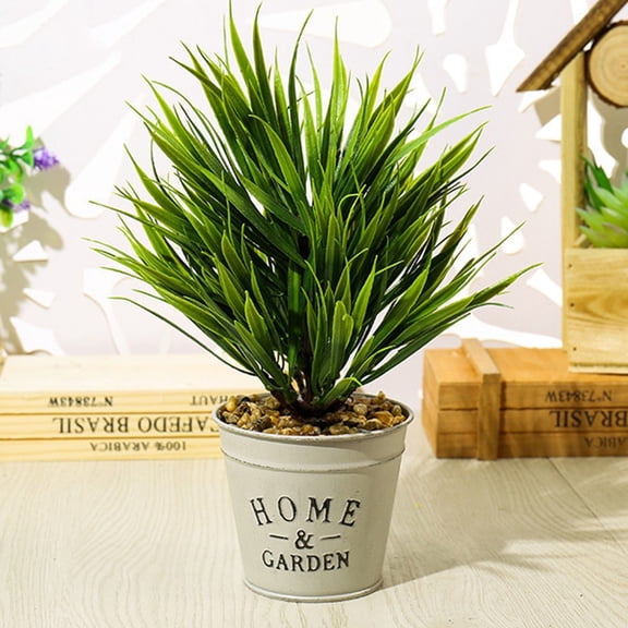 Artificial flowers, tin pots, grass balls, bonsai, artificial plant decorations