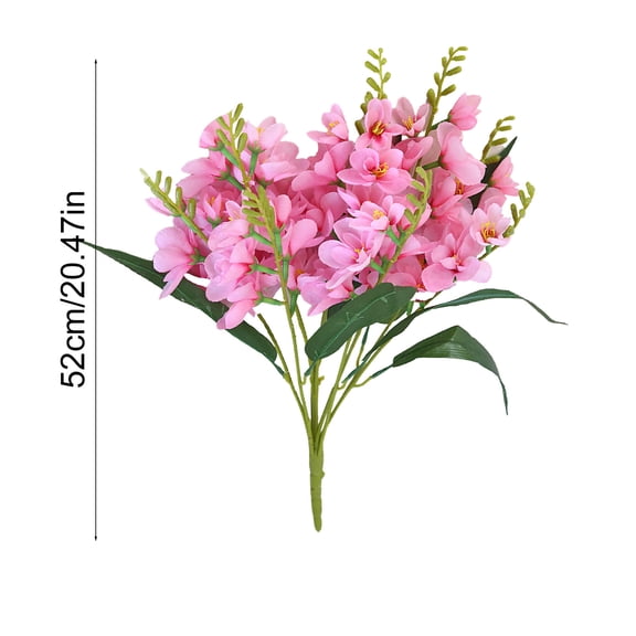 Artificial Freesia Flowers Artificial Freesia Flowers Fake Silk Flowers Bouquet forHome Decor Wedding Centerpiece Table Decorations Vase Filler Artificial Plants Faux Florals Fake Silk Flowers