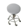 thumbnail image 1 of Artificial leather Bar Stool Covers Round Dia 15 Inch Round Bar Stool Covers Slipcovers Anti-Slip Washable(1Pcs,Light Gray), 1 of 1