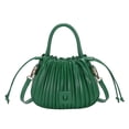 thumbnail image 1 of Artificial leather women's messenger bag, PU large-capacity bag women's shoulder bag - green, 1 of 5