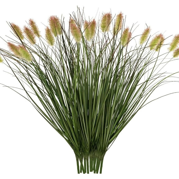 Artificial turf, fake grass artificial shrubs wheat grass greening, fake grass decoration artificial plants ornamental grass outdoor fake grass green leaves for decoration