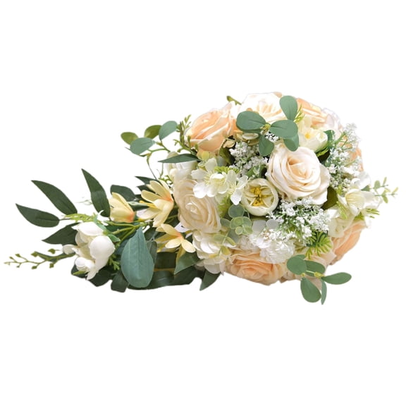 ArtificialFlower Bouquet Waterfall Water Drop Simulation Rose Bouquet