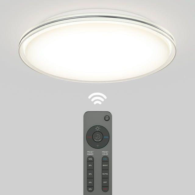 Artika Astrid 30W Integrated LED Flush Mount Ceiling Light With Remote Control