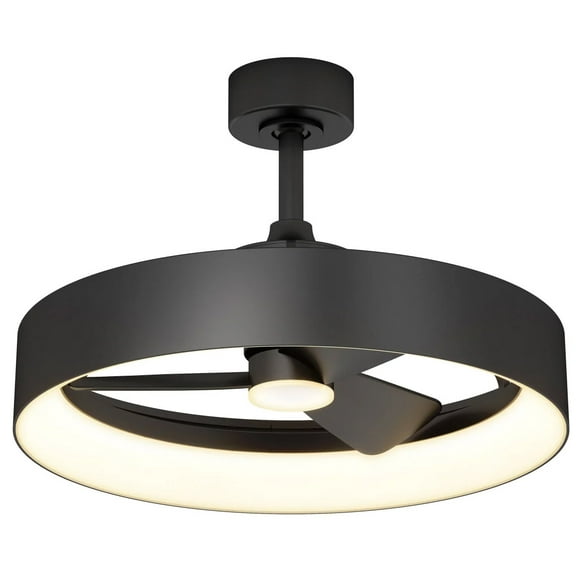 Artika Austin 23" LED Chandelier Ceiling Fan Fandelier, Black