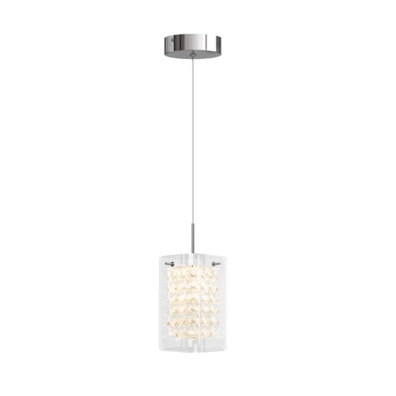 Artika Crystal Cube Integrated LED Pendant Light