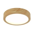 thumbnail image 1 of Artika Dryad 10 in. 16 Watt Modern Wood Integrated LED Flush Mount Ceiling Light Fixture for Kitchen or Bedroom, 1 of 7