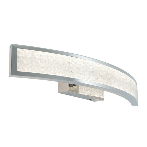 Artika Glitter 1 Light Integrated LED Vanity Light Fixture Chrome