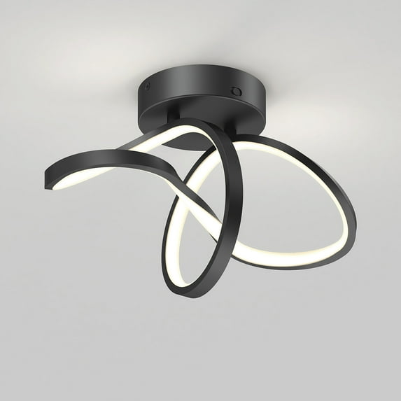 Artika Loop Flush Mount Light 3 CCT Black
