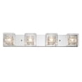 thumbnail image 1 of Artika Metropolitan 31 in. 4-Light Chrome Modern Vanity Light Bar for Bathroom with Clear Glass, 1 of 8
