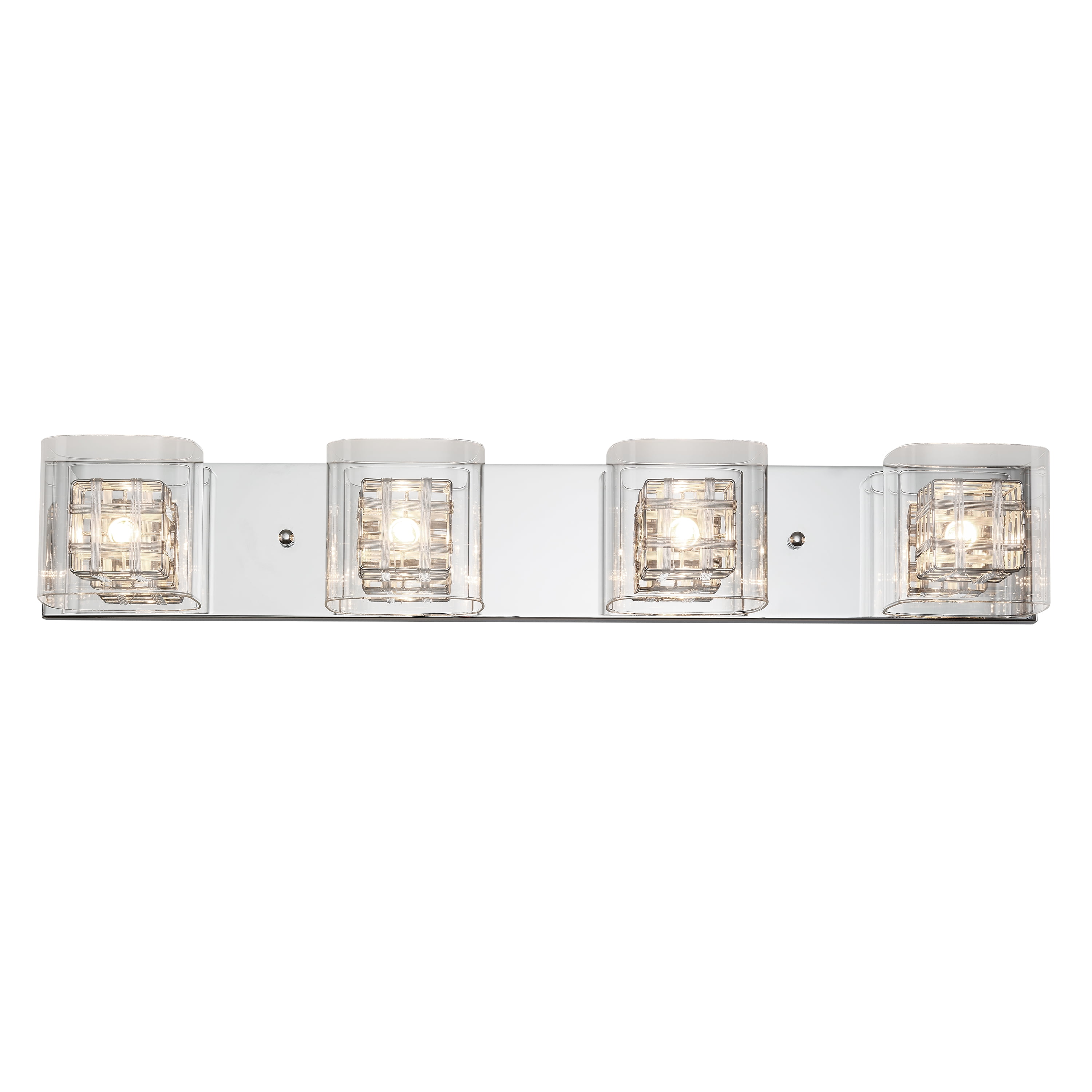 Artika Metropolitan 4 Light Bathroom Vanity Light Fixture Chrome