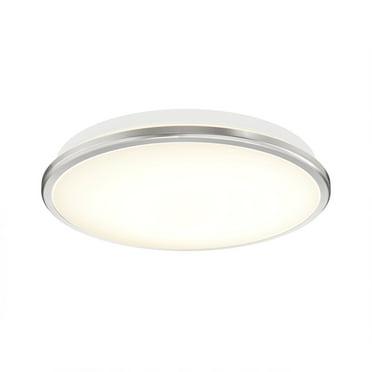 Artika Modern LED Flush Mount Ceiling Light Fixture, Chrome