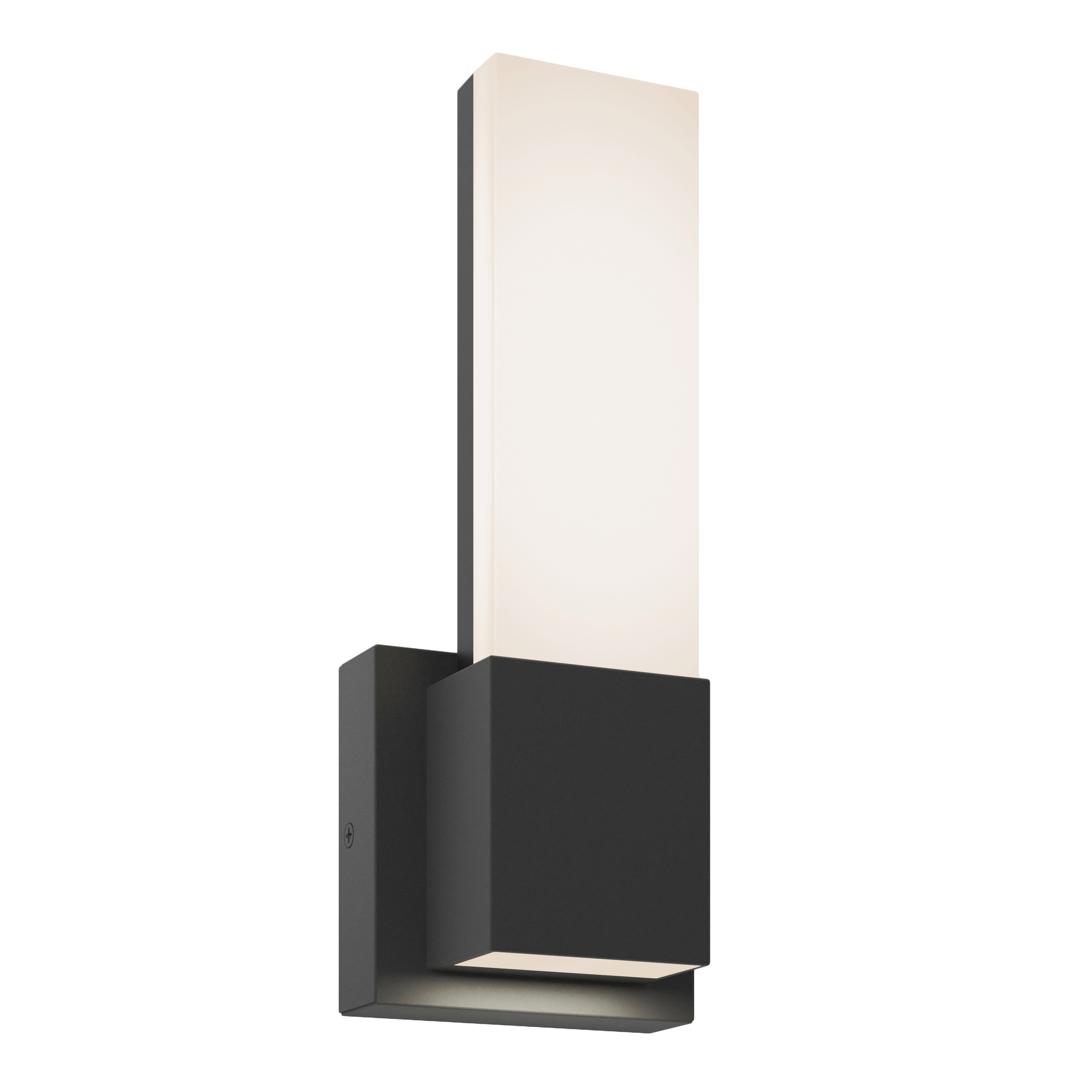 Artika Pillar Modern Outdoor Wall Light, Black