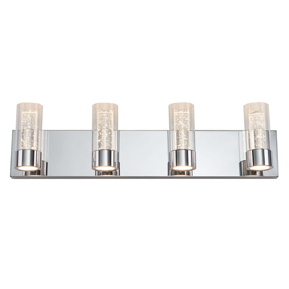 Artika Ratio 4 Light Integrated LED Bathroom Vanity Light Fixture Chrome