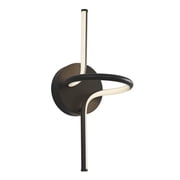 Artika Swirl 1 Light Integrated LED Single Sconce Black