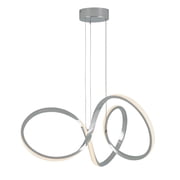 Artika Swirl 1 Swirl Light Integrated LED Pendant Light Fixture Chrome