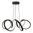thumbnail image 1 of Artika Swirl Ribbon Integrated LED Pendant Light Black, 1 of 7