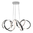 thumbnail image 1 of Artika Swirl Ribbon Integrated LED Pendant Light Chrome, 1 of 7