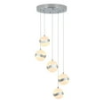 thumbnail image 1 of Artika Wavey 5-Light Integrated LED Pendant Light Fixture, Chrome Finish, 1 of 7