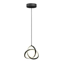 Artika Zephyr 1 Light Modern LED Pendant 3 CCT Black