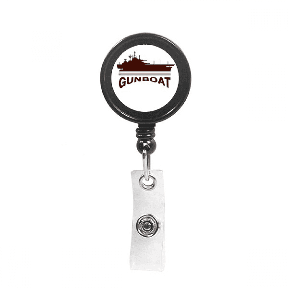 Artillery Bombs Ships Command Fighting Retractable Keychain Badge Holder ID Badge