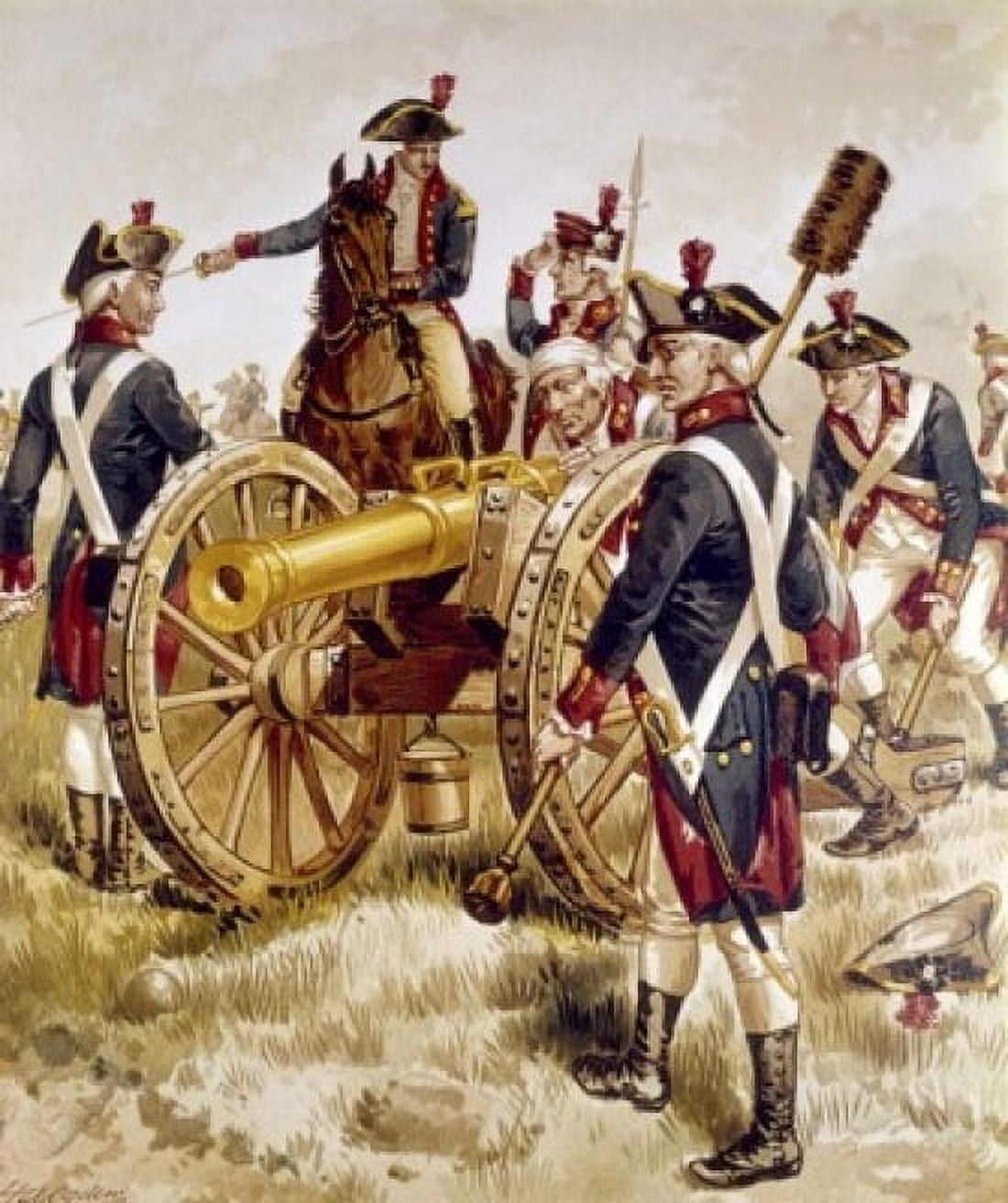 Artillery by Henry A Ogden (1856-1936) Canvas Art - Henry Alexander Ogden (24 x 36)