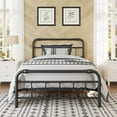 Artimorany TwinXL BedFrame withHeadboard & Footboard 14 inch MattressFoundation No Box