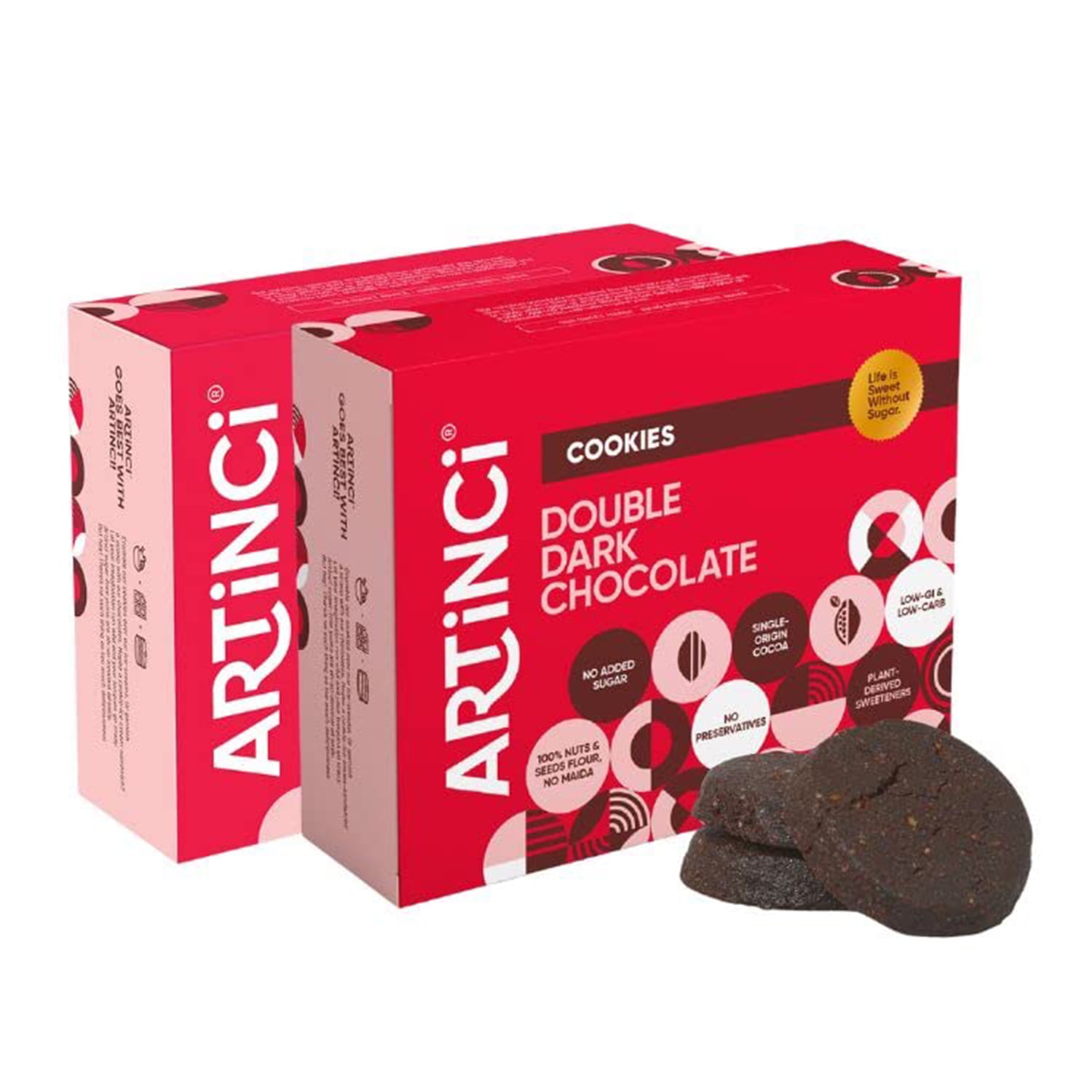 Artinci Double Dark Chocolate Keto Cookies Diabetic Friendly