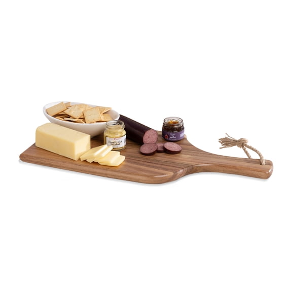 Artisan 18" Charcuterie Board with Gourmet Gift Pack, (Acacia Wood)